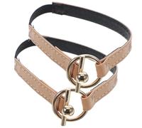 Mikikit Cinturini per Tacchi Alti da Donna in Pu e Lega, Elasticizzati per Scarpe senza Lacci, Prevengono la Caduta, Design Creativo e Moda, 1 Paio Colore Khaki