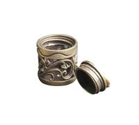 Mikikit Ciondolo Decorativo Aromatico a Forma Di Barattolo in Ottone, Diffusore Di Aromi Sospeso, Pendente Per Borsa Foro Per Corda, Stile Retrò, Per Feste e Uso Personale