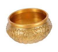 Mikikit Ciotola Del Feng Shui in Ottone Vaso Della Ricchezza Ornamento Unico Per La Casa E La Prosperità