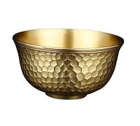 Mikikit Ciotola Rame Spessa Artigianale da Tavolo Decorazione Casa e Feste Ornamento per Altari e Preghiere Base Antiscivolo Design Cornucopia Creativo
