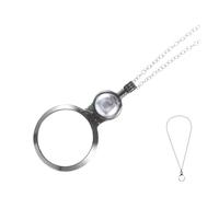 Mikikit Collana Lente d Ingrandimento Portatile Ciondolo per Borse Lente d Ingrandimento per Lettura Controllo di Piccole Parti e Osservazione della Natura Realizzata in Materiale