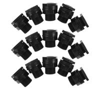 Mikikit Connettore Adattatore per Tubo da Giardino 1/2 Npt X 3/4 GHT Attacco Rapido Maschio per Serbatoio dell’Acqua Set da 15 Pezzi Raccordo Filettato per Irrigazione e Manutenzione