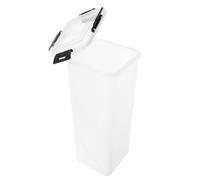 Mikikit Contenitore per Nero Scatola per Conservazione e Toast Organizer Compatto per Cucina Contenitore Ermetico per Pane Fette per Ripiani e Armadietti