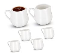 Mikikit Contenitori in Design Semplice e Raffinato Set 6 Manico Confortevole per Salsa e Latte per Tavola da e Regali per Inaugurazione Casa