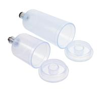 Mikikit Contenitori per Vernice per Aerografo 20ml+40ml Set da 2, Bottiglie Trasparenti per Pittura Modelli e Decorazione Unghie, Compatibili Aerografi a Sifone e Aspirazione, Resistenti