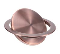 Mikikit Coperchio a Bilanciere per Cestino dei Rifiuti da Banco in Acciaio Resistente Rotondo Incassato Sostituzione Coperchio per Cestino da Cucina e Bagno Design Antibimbo e Antipet