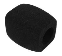 Mikikit Copertura Microfono in Spugna Nera Antivento Professionale, Filtro Anti-pop per Microfono Canterino, Parabrezza Portatile per Registrazioni Vocali e Trasmissioni Esterne