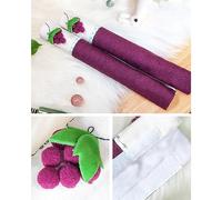 Mikikit Copertura per Maniglia Frigorifero 2 Pezzi Viola Motivo Floreale, Lavabile e Confortevole, per Proteggere Elettrodomestici in Cucina