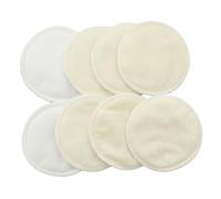 Mikikit Coppette Assorbilatte in Materiale di Bambù Lavabili e Riutilizzabili 8 Unitá Impermeabili Tpu Morbido Protezione per Capezzoli Mamme in Allattamento