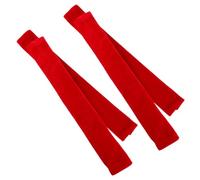 Mikikit Copri Maniglia per Frigorifero Rosso 4 Pezzi in Flanella Semplice ed Elegante, Protezione Maniglia per Elettrodomestici da Cucina e Forno