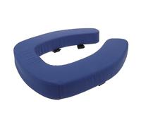 Mikikit Copriwater Imbottito Spesso 2 Pollici con Supporto Migliorato e Protezione in Pvc e Spugna, Copertura Morbida per Sedile Wc Allungato, per Anziani e Bagno Invernale Blu