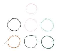 Mikikit Corde per Chitarra Classica Colorate 6 Pezzi Set in Metallo Vibrazione Uniforme e Resistenza All'usura per Chitarra Acustica Principianti e Musicisti