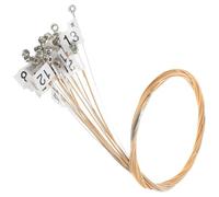 Mikikit Corde per Lira in Acciaio e Ottone Suono Nitido, Qualità Uniforme e Stabile, Set da 1 per Studenti e Musicisti di Arpa Classica