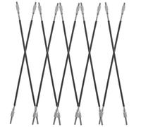 Mikikit Cordiera per Viola 4/4-3/4 in Filo Metallico 10 Pezzi, Accessori di Ricambio Resistenti e Lucidati, Kit Compatibile per Strumenti Acustici, Ottimizzazione Suono Stabile