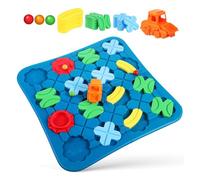 Mikikit Costruzione per Puzzle Stem Plastica Sicura da Tavolo Educativo per Sviluppo e Attività Genitore Figlio