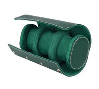 Mikikit Custodia Conservare per da Pu Orologi e in Viaggio Pelle Verde Antiscivolo Organizer Antiurto, Design Classico e Moderno Gioielli