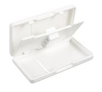 Mikikit Custodia per Ance per Oboe Portatile 6 Scomparti in Plastica Bianca, Contenitore Doppio Strato Anti-umidità, Organizer per Stoccaggio Sicuro di Canne per Strumenti a Fiato