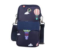 Mikikit custodia per cellulare con foro per le cuffie Borsa a tracolla mini borsa portatile Versione coreana Porta monete valigetta borsa per cellulare