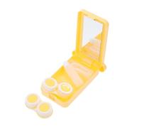 Mikikit Custodia Per Lenti a Contatto Porta Lenti Tascabile Piccolo in Plastica Resistente Per Viaggio e Uso Quotidiano Organizer Portatile