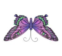Mikikit Decorazione da Parete in Ferro Farfalle Artistiche Vintage, Pendente Creativo per Casa e Giardino, Design Unico e Dettagli Realistici Porpora