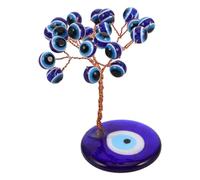 Mikikit Decorazione Malocchio Blu Amuleto Turco in Vetro e Ufficio Albero del Malocchio Unico per Protezione e Facile da Mantenere