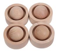 Mikikit Diffusore di Oli Essenziali in Legno Minimalista Set da 4 Pezzi Sfera in Faggio per Aromaterapia in Casa, Bagno e Ufficio, Profumatore Decorativo senza Batteria per Piccoli Spazi