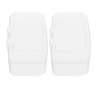 Mikikit Dispenser in per e Portatile Bianco Umidificate Salviette Pp Ricaricabile Coperchio, 2 Viaggio e Domestico