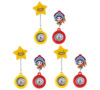 Mikikit Distintivo 6 Pz Tavolo Dell'infermiere Scatola Orologio Da Tasca Orologi Da Donna Orologi Da Uomo Cinghia Guarda Quarzo Orologi Fob Per Infermieri