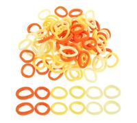 Mikikit Elastici per Chioma per Neonati senza Danni Set da 100 Pezzi Gialli ad Alta Elasticità Laccio per Chioma Morbido per Bambine per Acconciature Sicure e Confortevoli in Casa e in