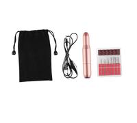 Mikikit elettrico portatile strenne strenna rame nail art Smerigliatrice per unghie Sicuro manicure toelettatura lima per unghie elettrica attrezzi USB Golden