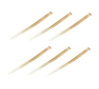 Mikikit Extension Chioma Sintetici Gialli 6 Pezzi 50 Cm Clip, Ciocche Colorate per Cosplay e Feste a Tema, Facile da Arricciare e Tingere