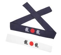 Mikikit Fascia Giapponese Per Karate e Chef 2 Pezzi Assorbente e Leggera e Allenamenti Design Samurai e Versatile Per Studenti e Cucinare