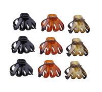 Mikikit Fermagli Per Chioma a Forma Di Chela Di Polpo e Squalo 9 Pezzi Da 6 Cm, Clip in Plastica Denti Ad Artiglio Resistenti, Accessori Chioma Donna Per Acconciature Quotidiane, Cerimonie e Feste