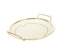 Mikikit Filtro per Frittura in Acciaio con Doppie Maniglie Versatile per Friggere Cuocere Vapore e Drenare Rete ad Alta Efficienza per Ridurre e Olio Nelle Preparazioni in Cucina
