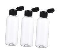 Mikikit Flaconi Ricaricabili Per Cosmetici 30 Pezzi Da 80 Ml, Dispenser Per Lozione e Flaconi Da Viaggio Trasparenti Tappo a Farfalla, Per Shampoo e Trucco in Viaggio