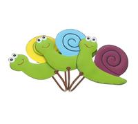 Mikikit Ganci da Muro a Forma di Chiocciola in Ferro Colorato Set 3 Pezzi Ganci Appendi Giacche Versatili e Salvaspazio per Camera da Letto o Ufficio
