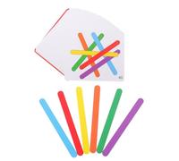 Mikikit Gioco Educativo Bastoncini Colorati per Anni Puzzle Logico di Abbinamento per Sviluppo Cognitivo e creatività Stimola Apprendimento e Manualità