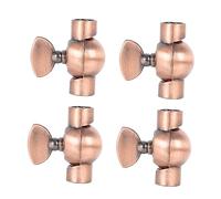 Mikikit Giunto Lampada da Parete a Due Vie in Metallo 4 Pezzi Angolo Regolabile per Installazione Semplice, Accessorio Vintage per Lampadari e Lampade Muro