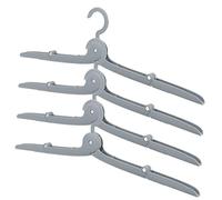 Mikikit Grucce Pieghevoli Set 4 Grucce Leggere e in PP per Camicie e Pantaloni Appendini per Viaggi e Palestra
