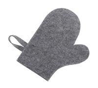 Mikikit Guanto Sauna in Felt Traspirante Anticalore per Bagno e Spa Protezione Termica per Adulti Design con Anello per Conservazione Comfort e Assorbimento Dellumidità Unisex Grigio