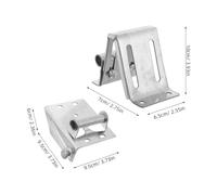 Mikikit Kit 3 Pezzi Cerniera Superiore per Porta da Garage in Metallo Rinforzato Staffa di Supporto e Accessori per Riparazione Resistente alle Intemperie per Installazione e