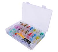 Mikikit Kit Fusibili per Auto 306 Pezzi con Tester Fusibili a Lama in Alluminio da 2A a 35A Accessori per Camper Barche e Riparazioni di Emergenza Viaggi