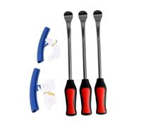 Mikikit Kit Leva Pneumatici Bici in Resistente con Attrezzi e Protezioni Blu per Cerchi Strumenti Smontagomme Facili da Impugnare per senza Graffi