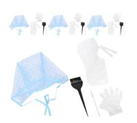 Mikikit Kit per Mèches per Chioma con Cuffia Monouso Forata Ganci e Pennelli per Tintura Set Completo per Colpi di Sole Professionali Adatto a Tutti i Tipi di Chioma Uso Domestico e