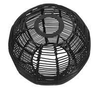 Mikikit Lampada Sospensione Rattan Piccola Paralume Boho per Lampada da Plafoniera Decorativa Vintage per da Pranzo e Camera da