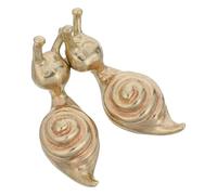 Mikikit Manopole Mobili Cucina in Ottone Vintage a Forma di Lumaca, Set da 2 Pezzi Viti di Montaggio, Maniglie Antiche per Armadi, Scarpiere e Mobili da Cucina, Ferramenta per Porte