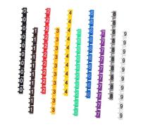 Mikikit Marcatori per Cavi Clip in Plastica 100 Pezzi per Gestione e Identificazione Fili Numeri da 0 a 9 per Elettricità e Elettronica