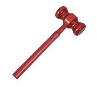 Mikikit Martelletto Giudice in Piccolo Accessorio Costume per Giocattolo Robusto e Leggero per Feste e Role Play