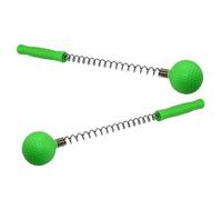 Mikikit Martello Massaggiante in Silicone Verde 2 Pezzi per Massaggio Schiena e Addome, Strumento Portatile Leggero a Percussione, per Ufficio e Viaggio