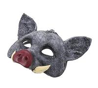 Mikikit Maschera Cinghiale Halloween PU Maschera Animale per Costume e Cosplay Accessorio Party Spaventoso per Feste e Balli Mascherati Adulti